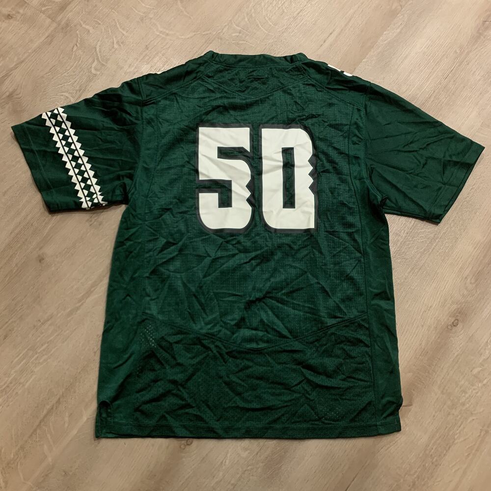 Under Armour University of Hawaii Rainbow Warriors #50 Jersey Youth Boys Large L - Picture 4 of 7